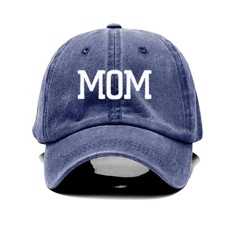 Embroidered Cotton Baseball Cap MOM and DAD Multivariant