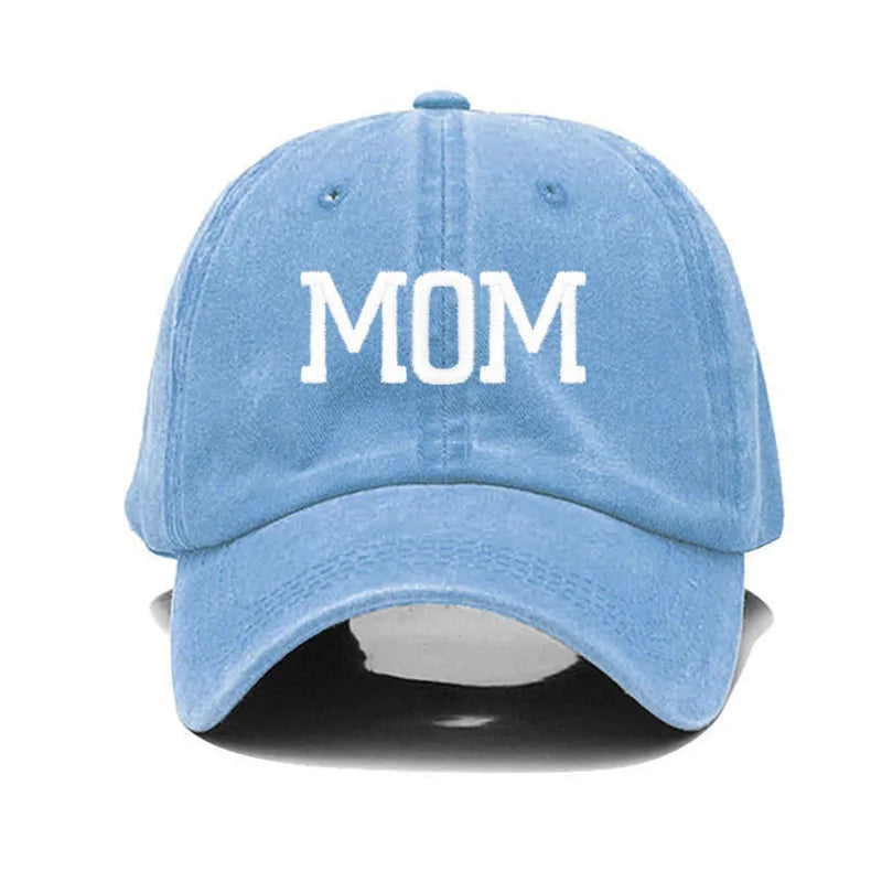 Embroidered Cotton Baseball Cap MOM and DAD Multivariant