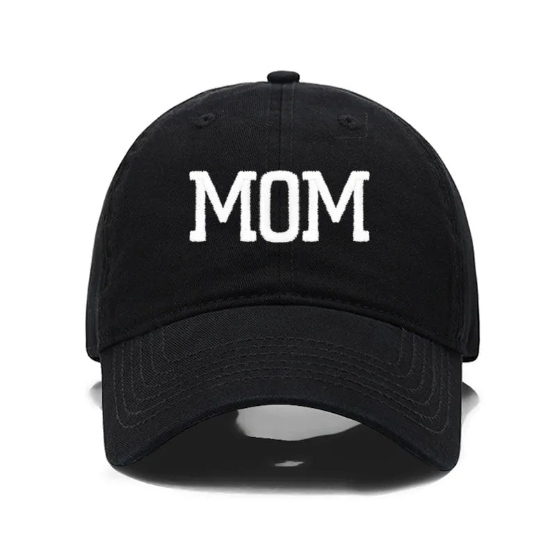 Embroidered Cotton Baseball Cap MOM and DAD Multivariant