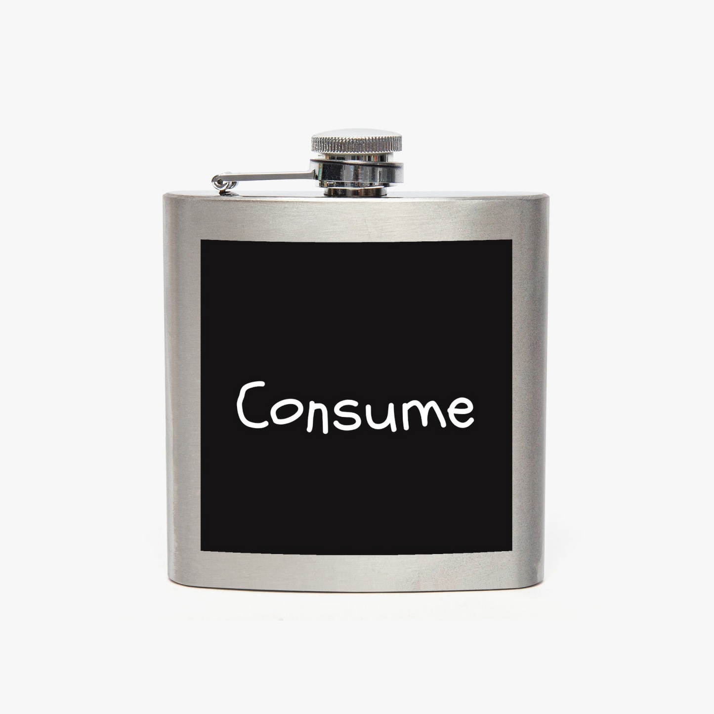 6 oz Stainless Steel Hip Flask - Consume