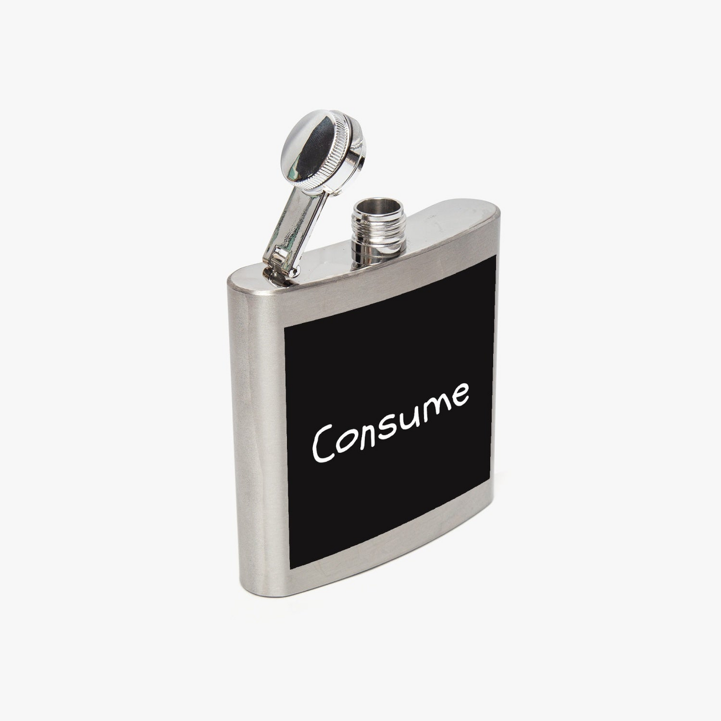 6 oz Stainless Steel Hip Flask - Consume