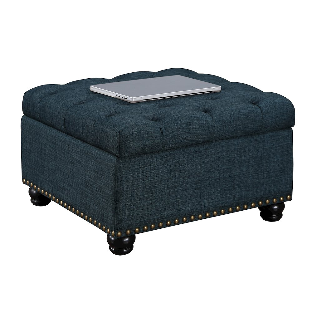 Designs4Comfort Herald Square Ottoman Coffee Table with Storage