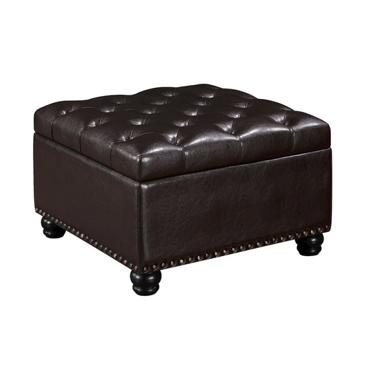 Designs4Comfort Herald Square Ottoman Coffee Table with Storage