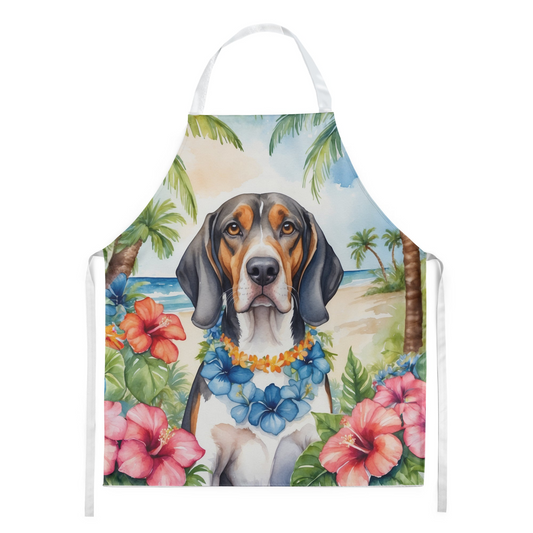 American English Coonhound Luau Apron