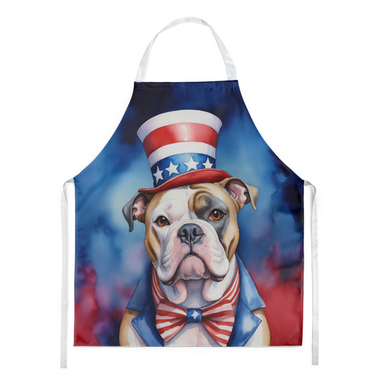 American Bulldog Patriotic American Apron