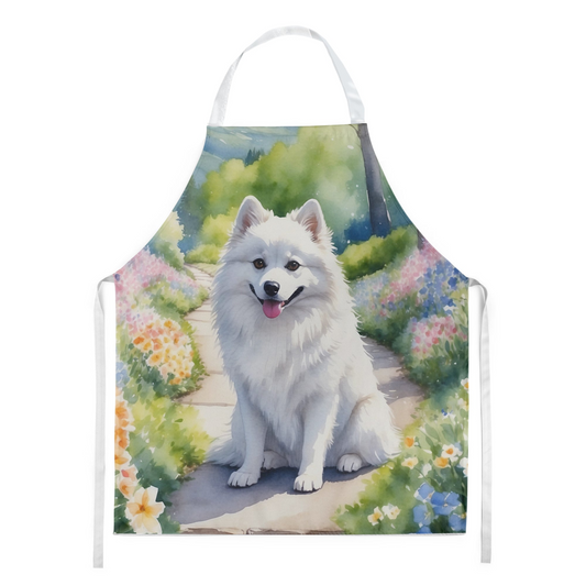 American Eskimo Spring Garden Apron