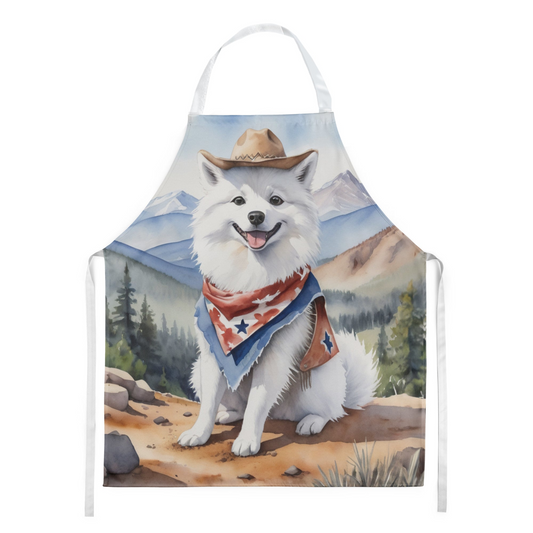 American Eskimo Cowboy Welcome Apron