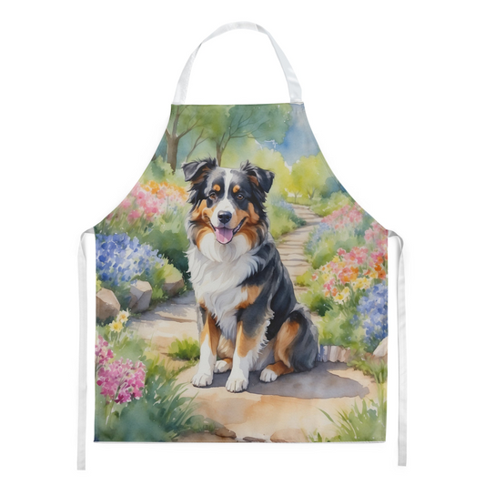 Australian Shepherd Spring Garden Apron