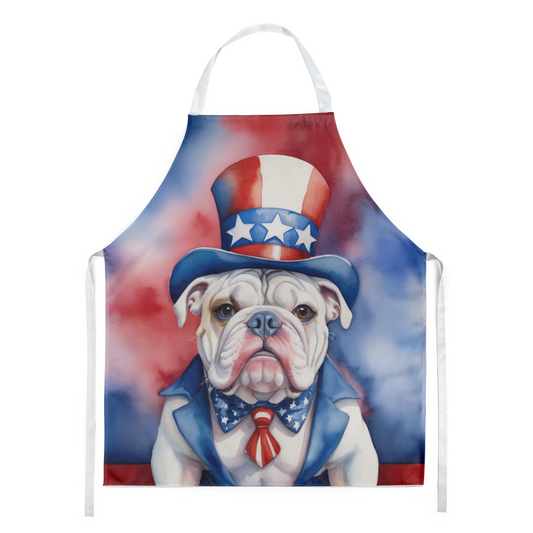 English Bulldog Patriotic American Apron