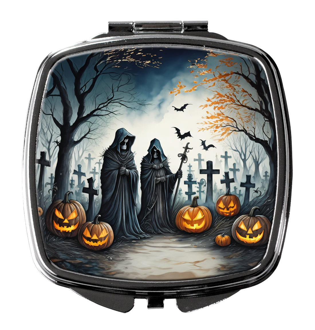 The Grim Reaper Spooky Halloween Compact Mirror