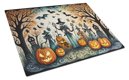 Papel Picado Skeletons Spooky Halloween Glass Cutting Board