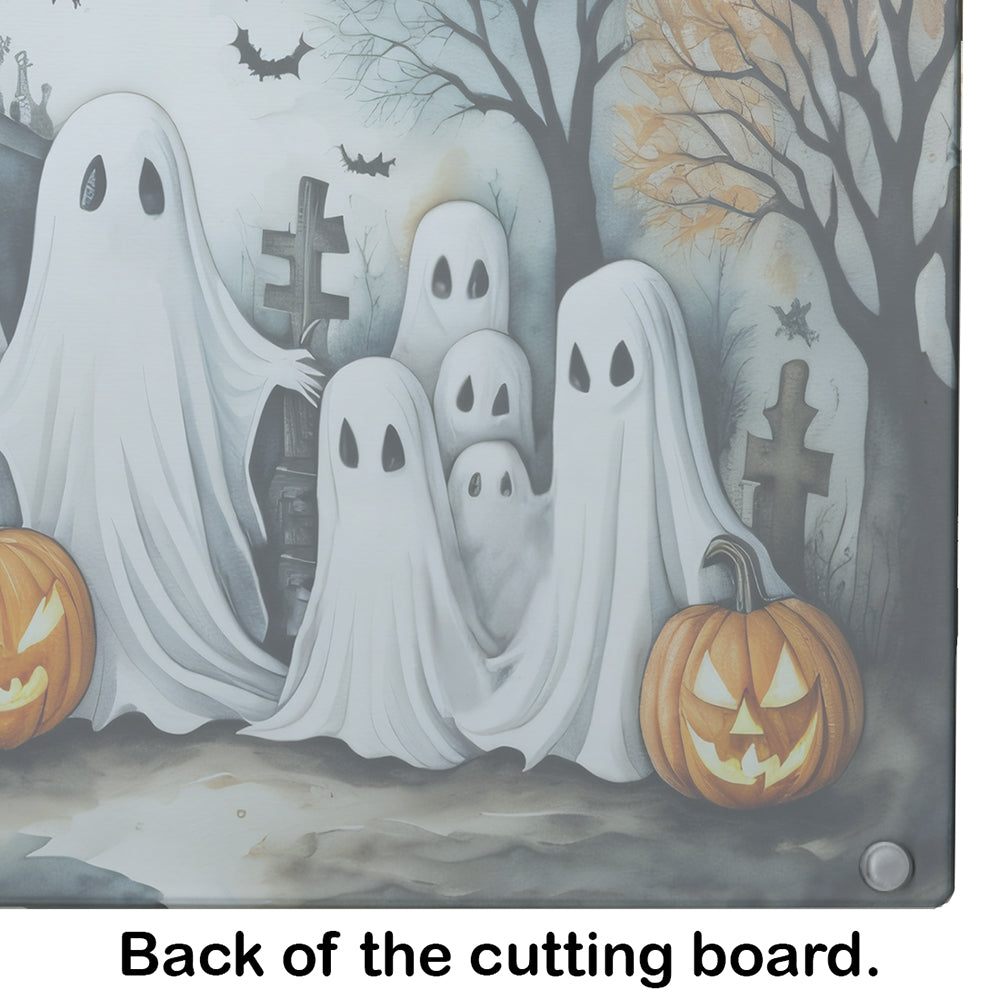 Ghosts Spooky Halloween Glass Cutting Board