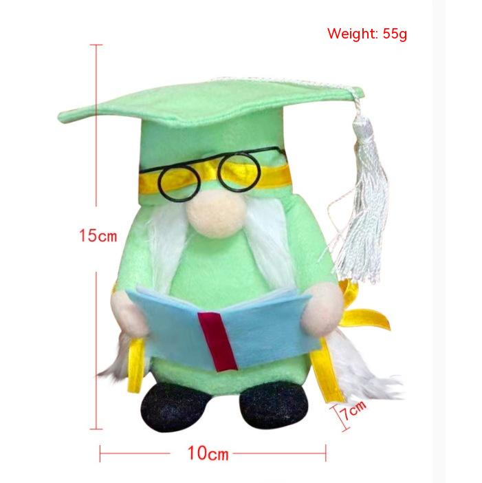 Graduation Season Black Doctor Hat Faceless Doll