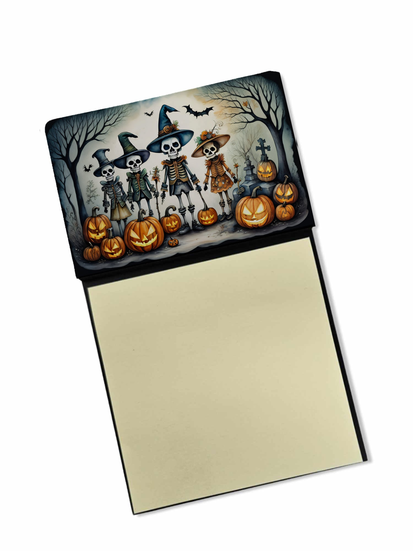 Calacas Skeletons Spooky Halloween Sticky Note Holder