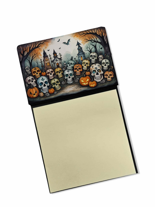 Calaveras Sugar Skulls Spooky Halloween Sticky Note Holder