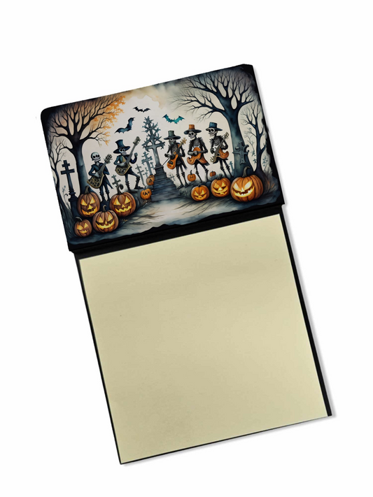 Mariachi Skeleton Band Spooky Halloween Sticky Note Holder