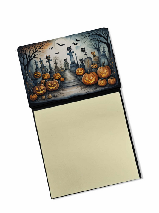 Cat Cemetery Spooky Halloween Sticky Note Holder