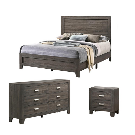 Anastasia 3 Piece Bedroom Set, Twin