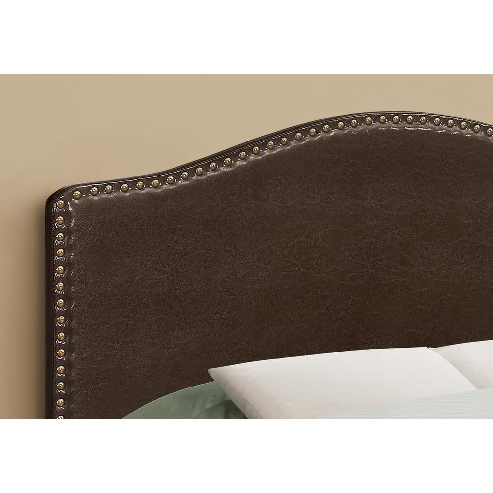 Bed - Full Size, Brown Leather-Look Headboard Only