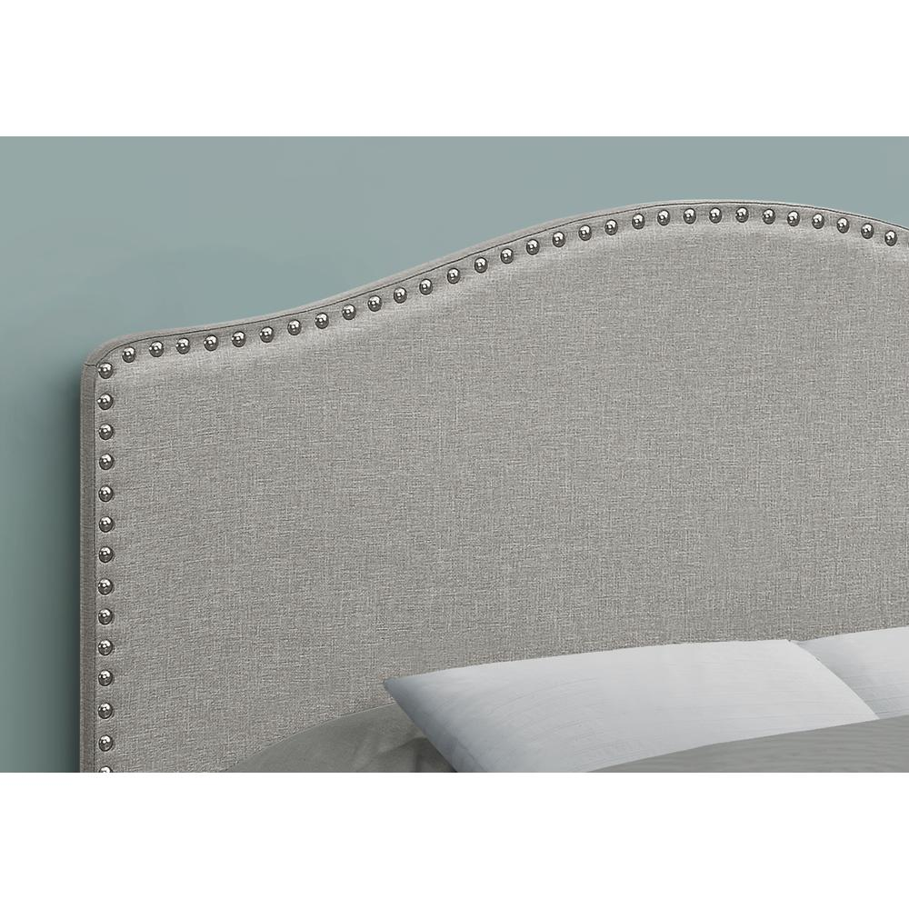 Bed - Full Size, Grey Linen Headboard Only