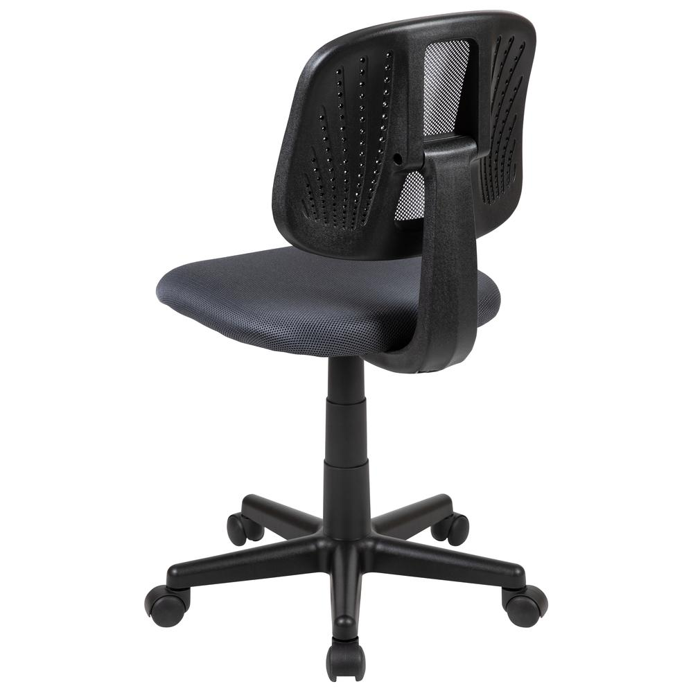 Flash Fundamentals Mid-Back Gray Mesh Swivel Task Office Chair with Pivot Back, BIFMA Certified