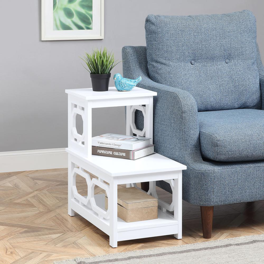 Omega 2 Step Chairside End Table