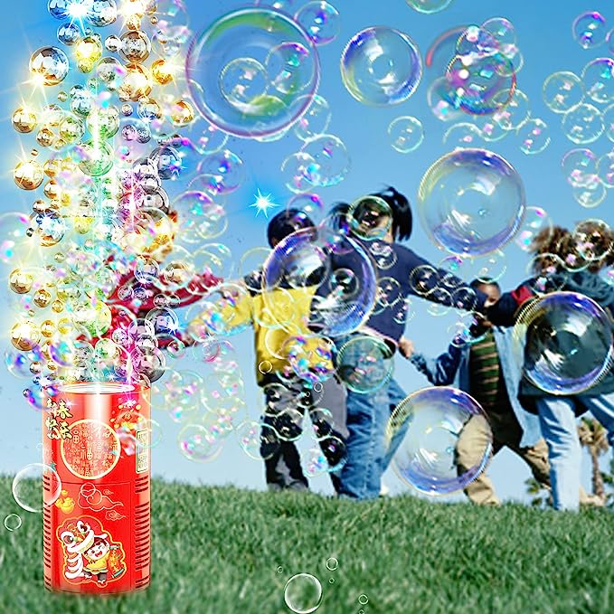 Fireworks Bubble Machine With 80ml Bubble Solution