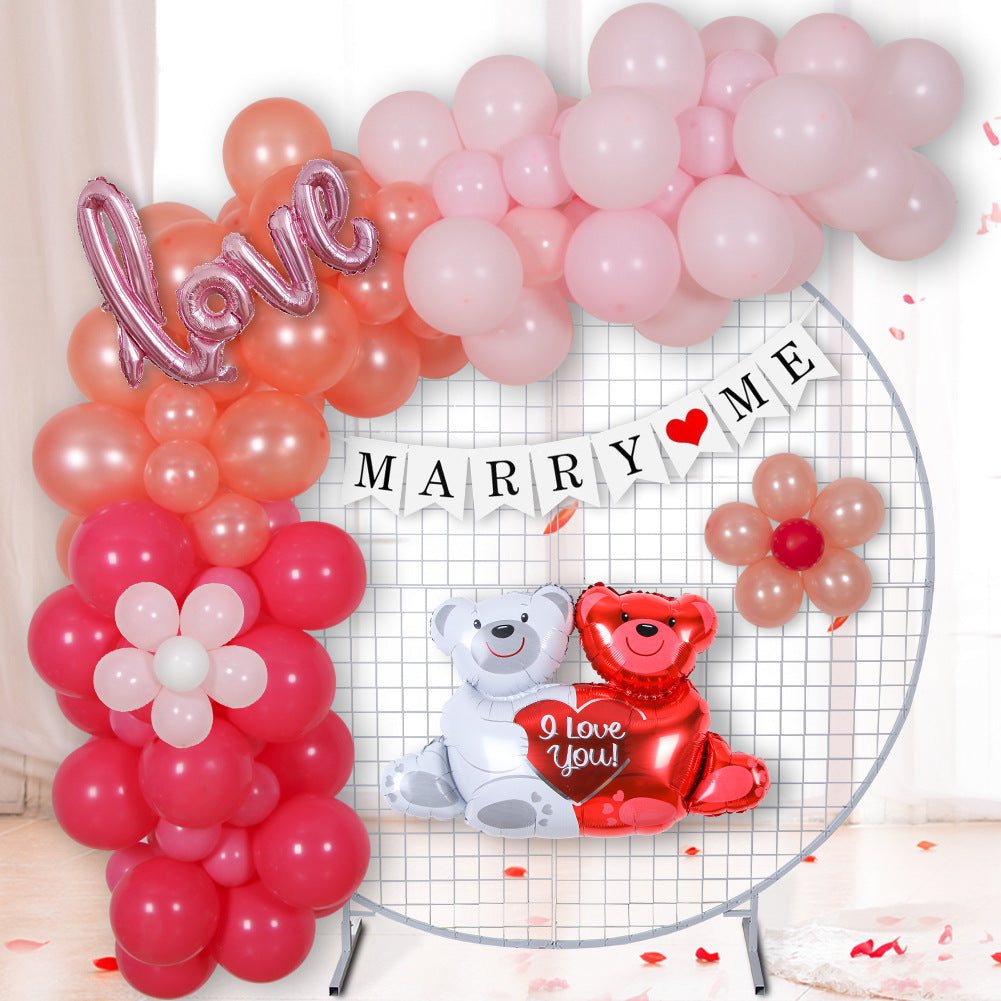 Valentine's Day Balloon Chain Set Valentine's Day Wedding Party