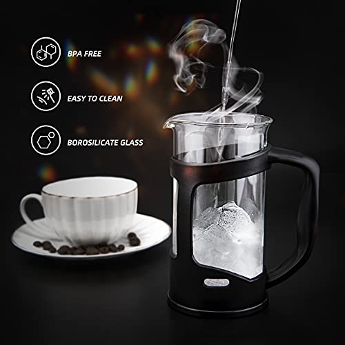 Mini French Press Coffee Maker 1 Cups, 12oz Coffee Press