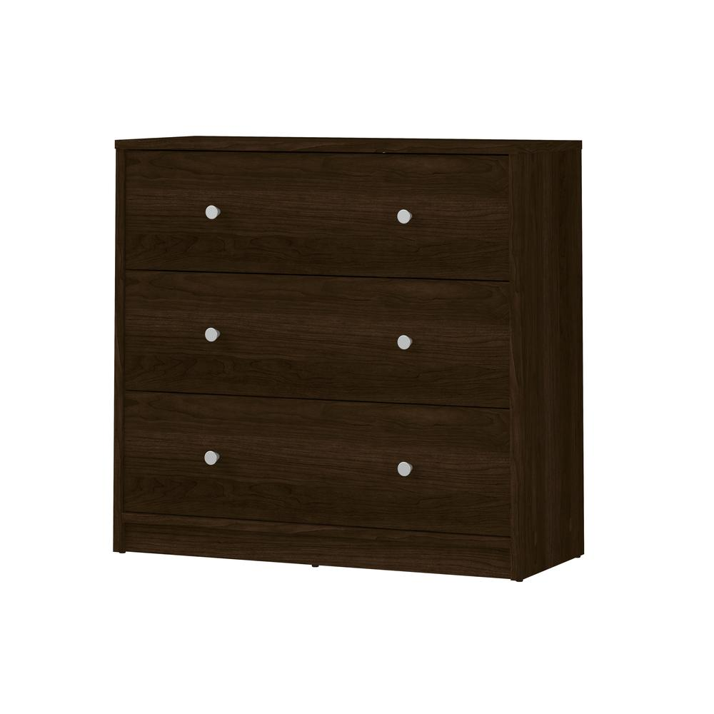 Portland 3 Drawer Chest - White