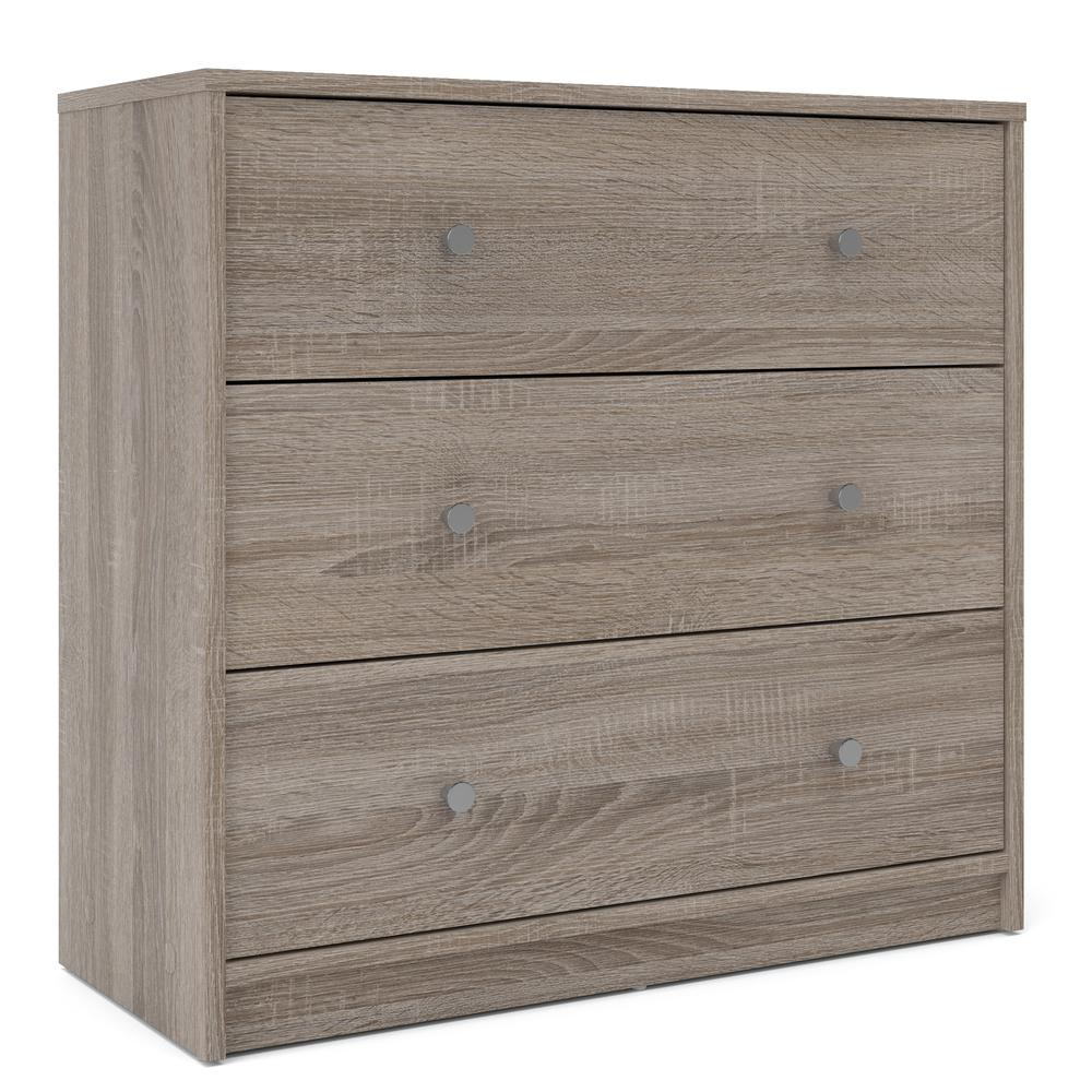 Portland 3 Drawer Chest - White