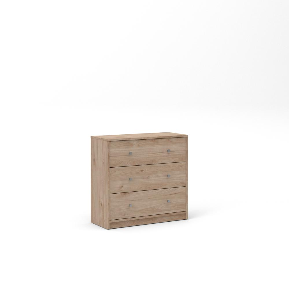 Portland 3 Drawer Chest - White