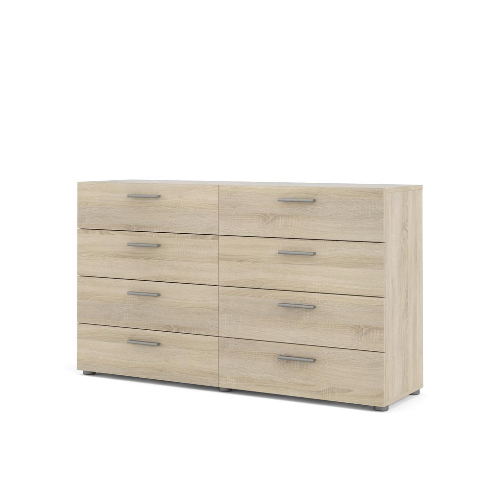 Austin 8 Drawer Double Dresser, White