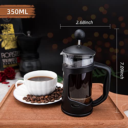 Mini French Press Coffee Maker 1 Cups, 12oz Coffee Press