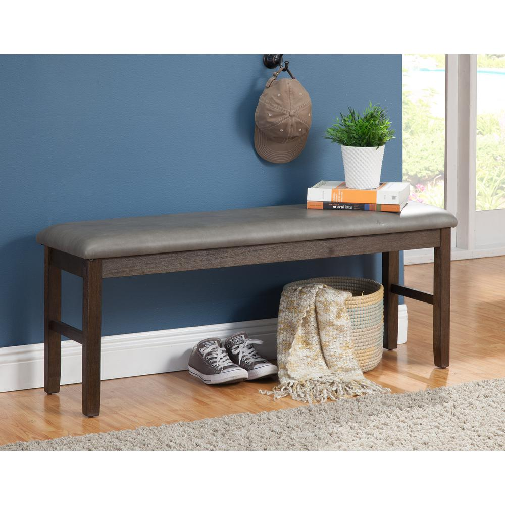 Emery Dining Bench, Walnut