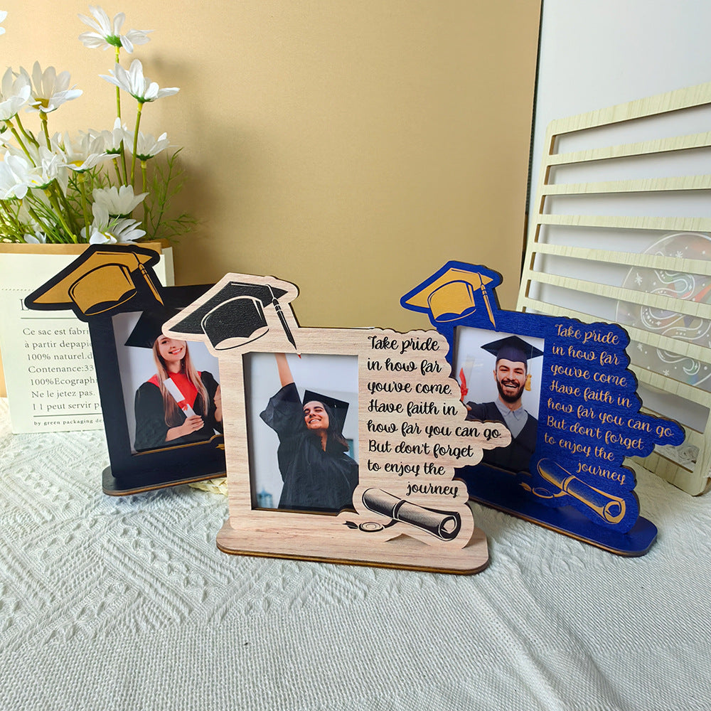 Three-dimensional Wooden Table Decoration Graduation Season